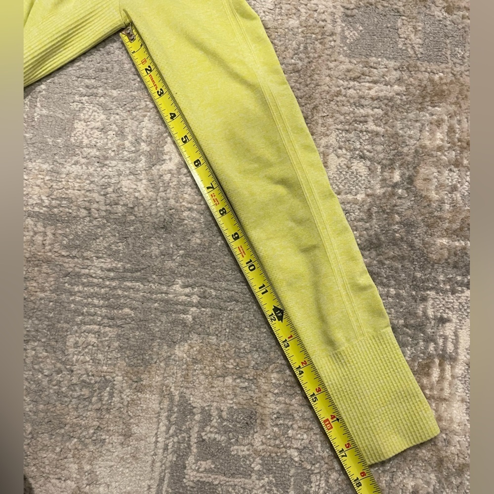 Athleta Girl Solid Tracker Long Sleeve Color: Wild Lime Heather Size M/8-10 - Picture 7 of 7
